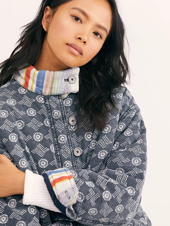 Free People Mackenzie Bomber Jacket Size Small - Picture 4 of 8